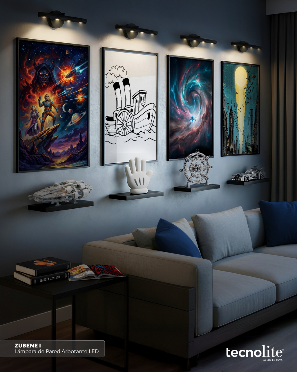 ZUBENE I | Lámpara de Pared Arbotante LED