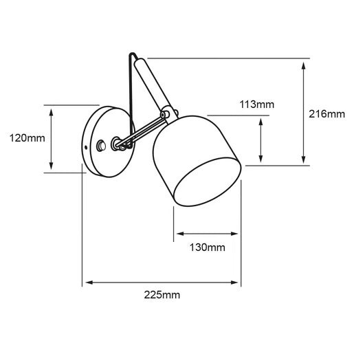 NOLIA | Lámpara de Pared Arbotante Dirigible