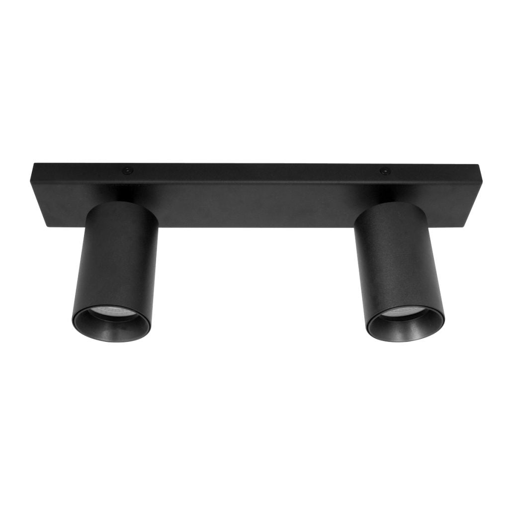 Spot Doble TUBULAR Negro