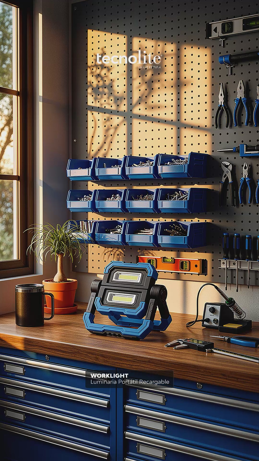 WORKLIGHT | Lámpara Portátil Recargable LED
