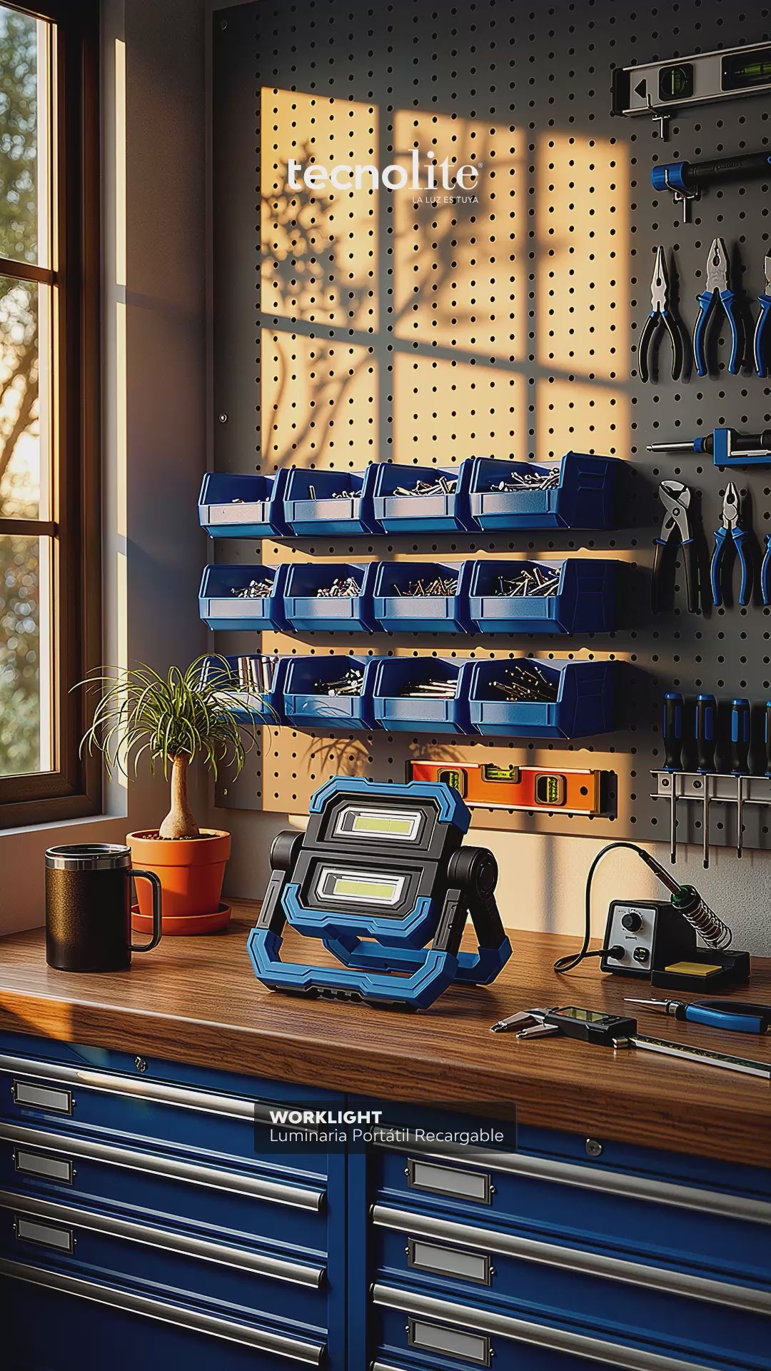 WORKLIGHT | Lámpara Portátil Recargable LED